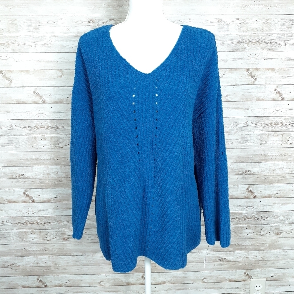 Style & Co Chenille Sweater XL Blue D